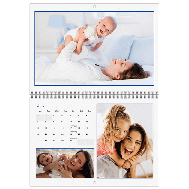 A4 Double Calendar